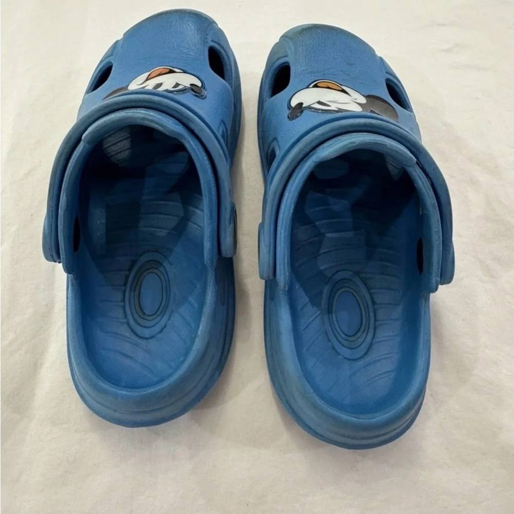 Mickey Mouse Toddler Boys Blue Clogs,‎ Size 7/8 Slip-On, Used